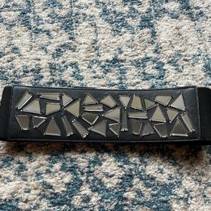 BCBG mirrored jeweled belt
